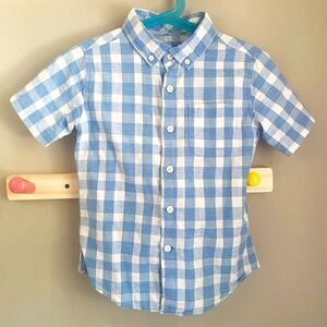 Johnnie-O Blue + White Gingham Button Down Shirt